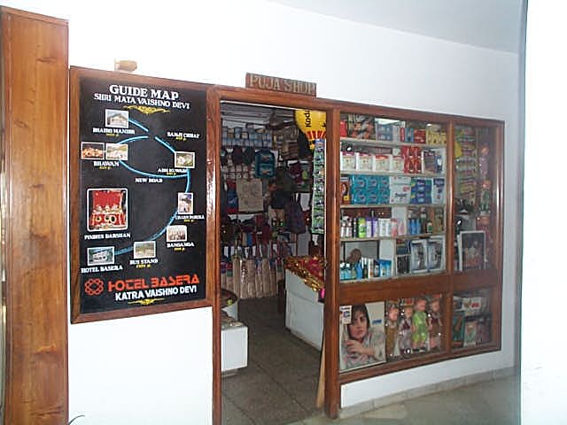 A shop in the Hotel Basera