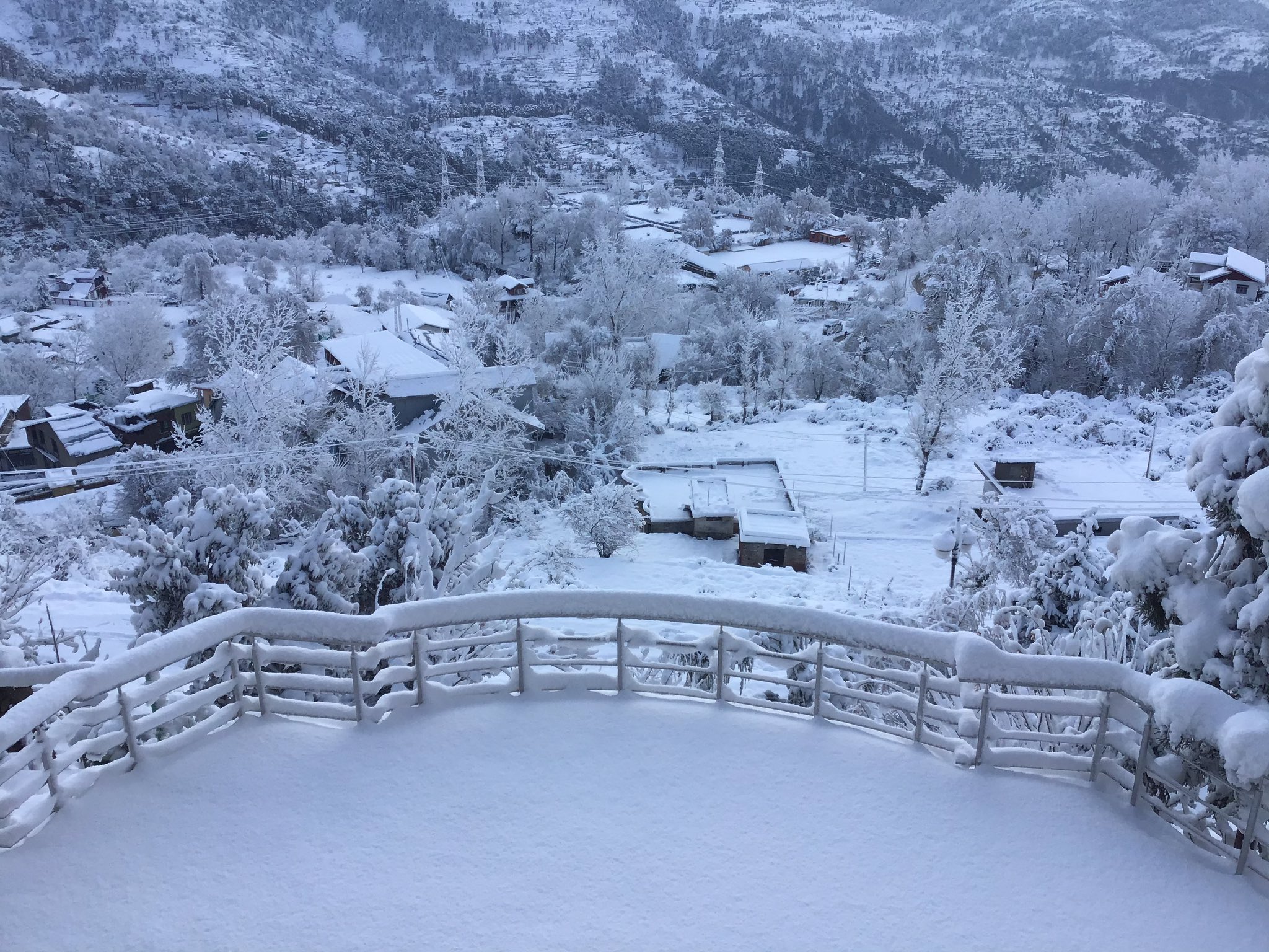 Fresh Snowfall, welcoming new year 2021